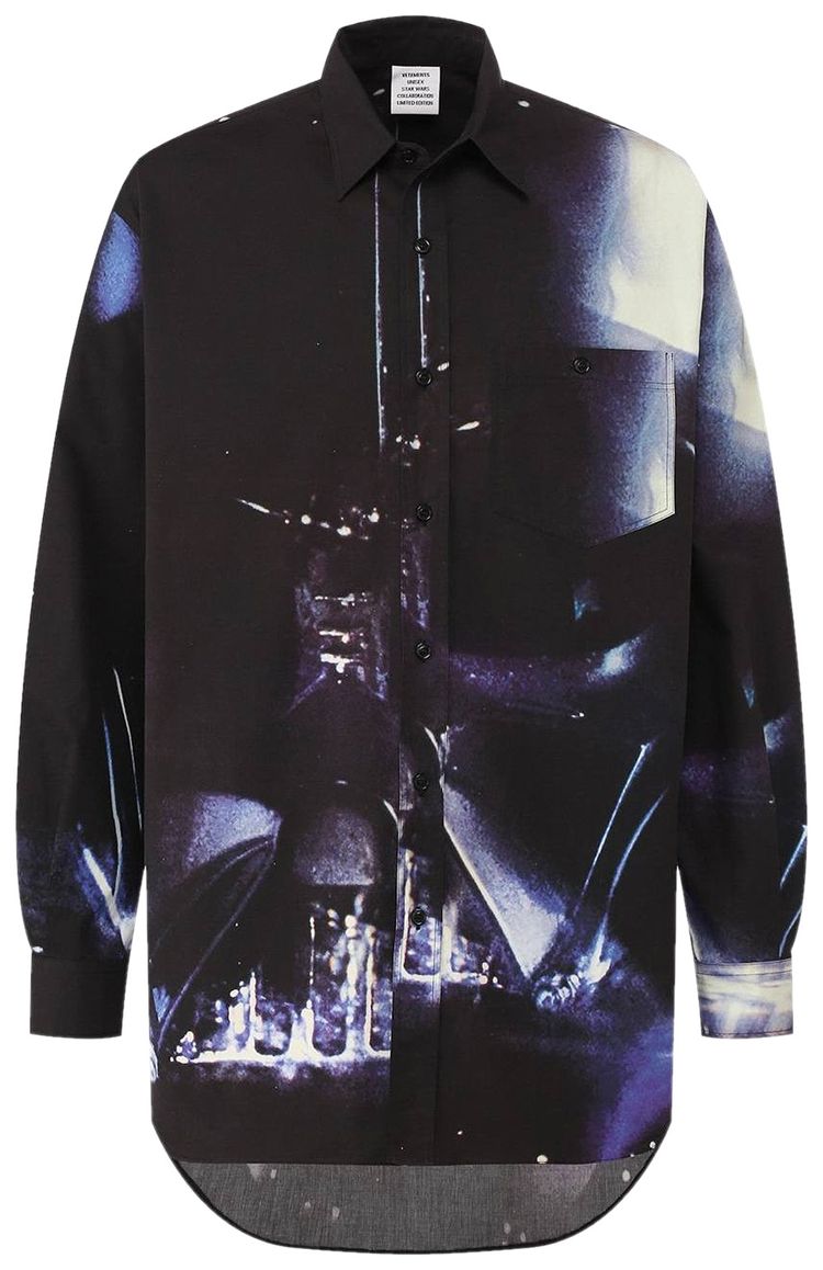 Vetements Darth Vader Shirt BlackWhite