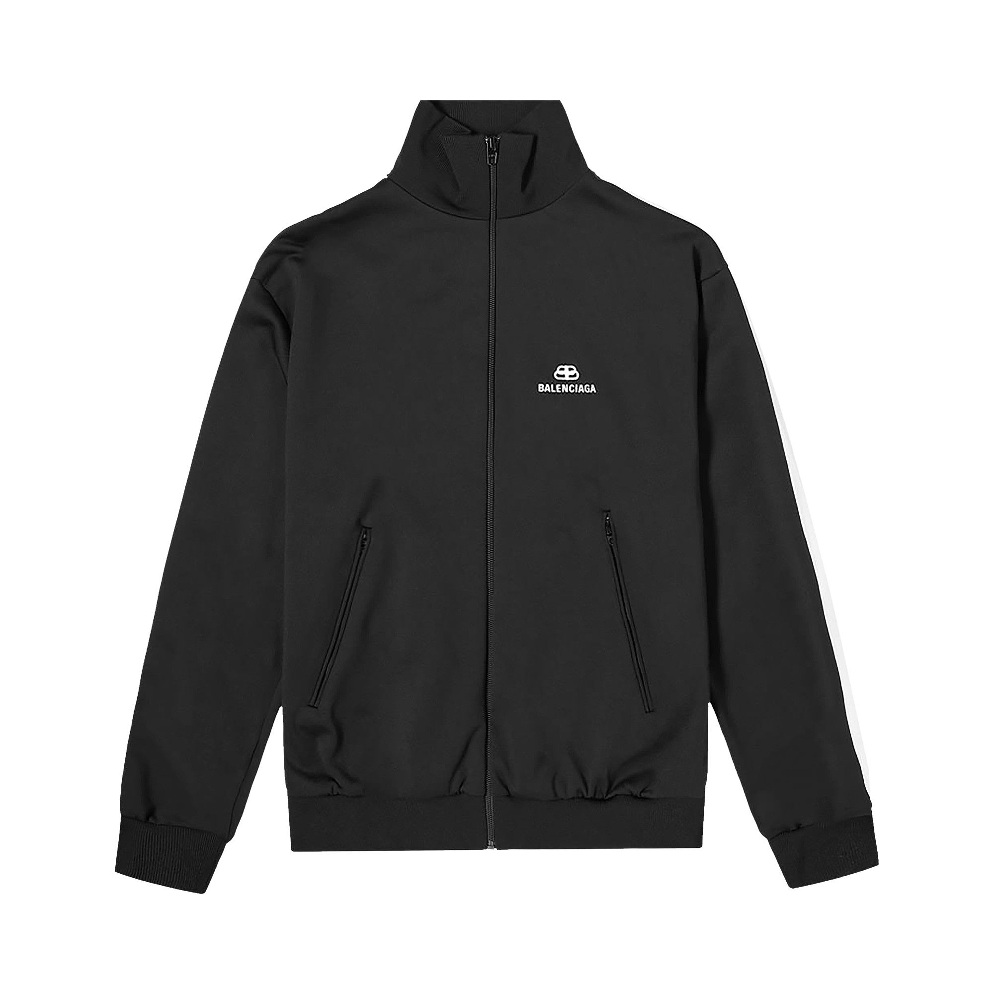 Buy Balenciaga Zip-Up Jacket 'Black/White' - 601727 TGV04