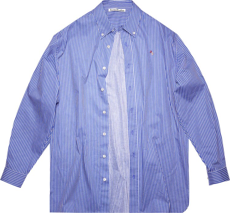 Acne Studios Striped Shirt BlueWhite