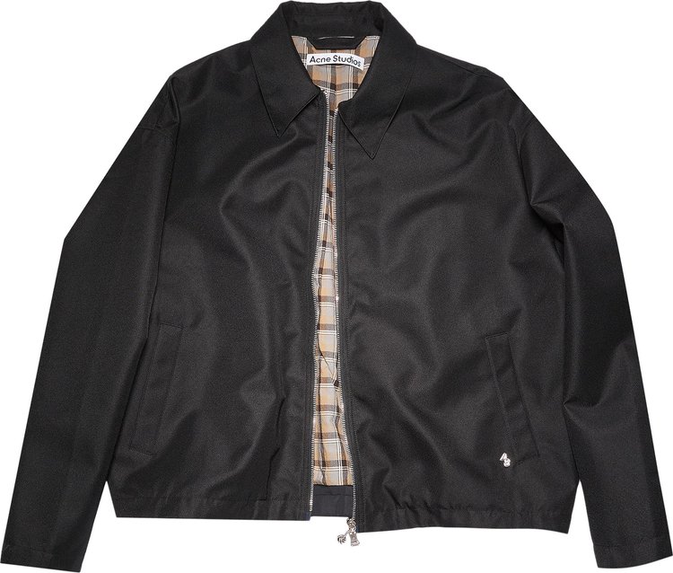 Buy Acne Studios Casual Twill Jacket 'Black' - B90559 GOAT BLAC | GOAT