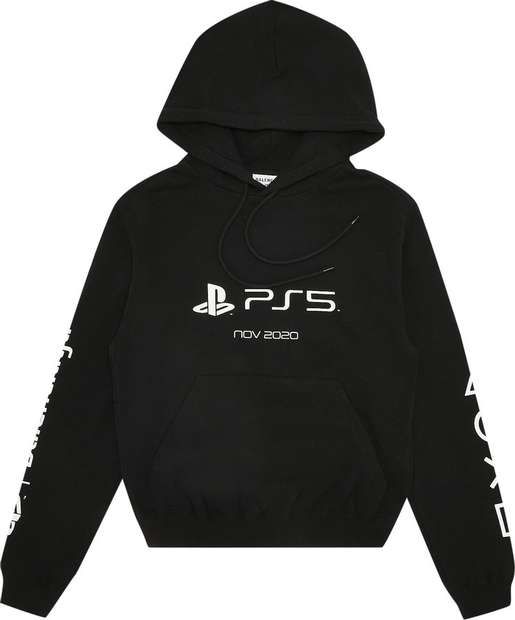 Balenciaga Playstation Shrunk Hoodie 'Black'