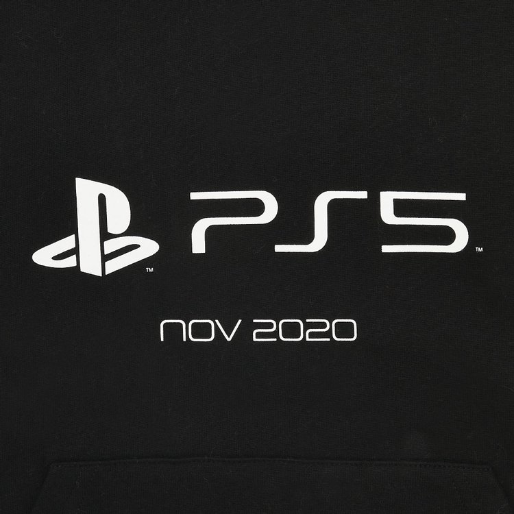 Balenciaga Playstation Shrunk Hoodie Black