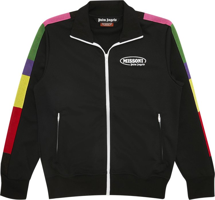 MISSONI TRACK JACKET in black - Palm Angels® Official