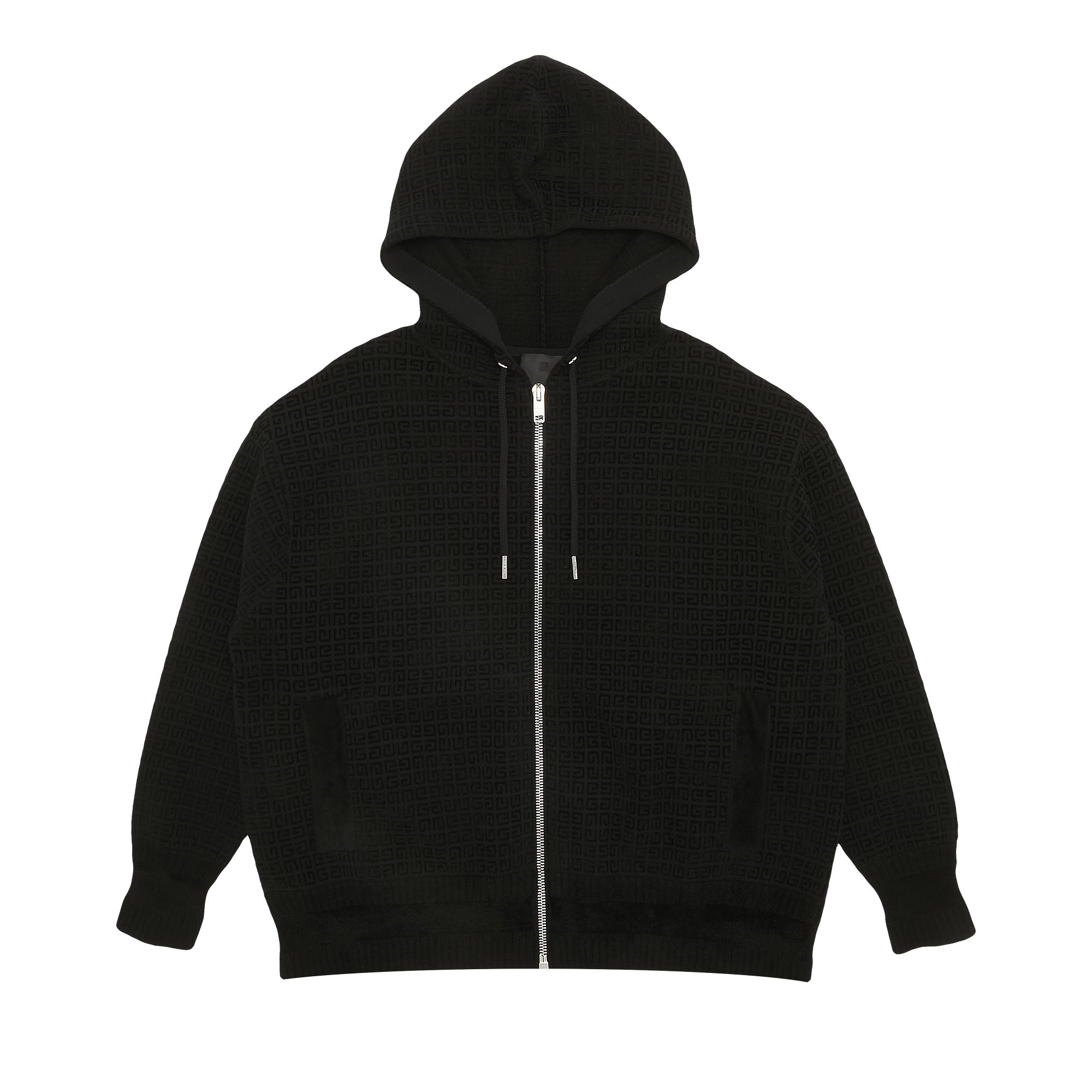Givenchy 4G Knitted Zipped Hoodie 'Black' | GOAT