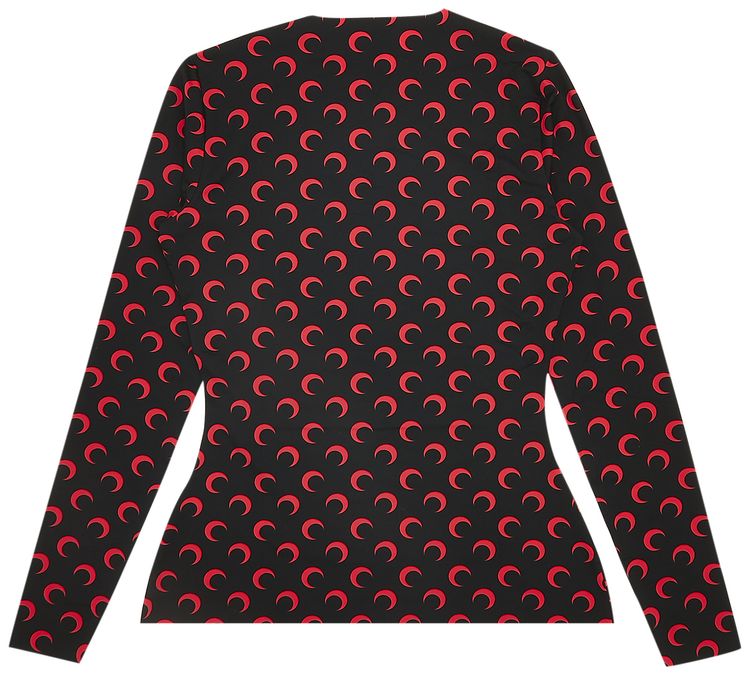 Marine Serre Recycled Second Skin Moon Top Red