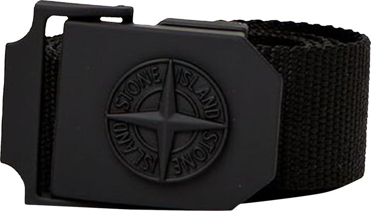 Stone Island Nylon Logo Tape Belt 'Black'
