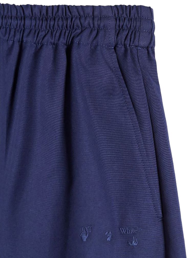 Off White Casual Pant Deep Blue