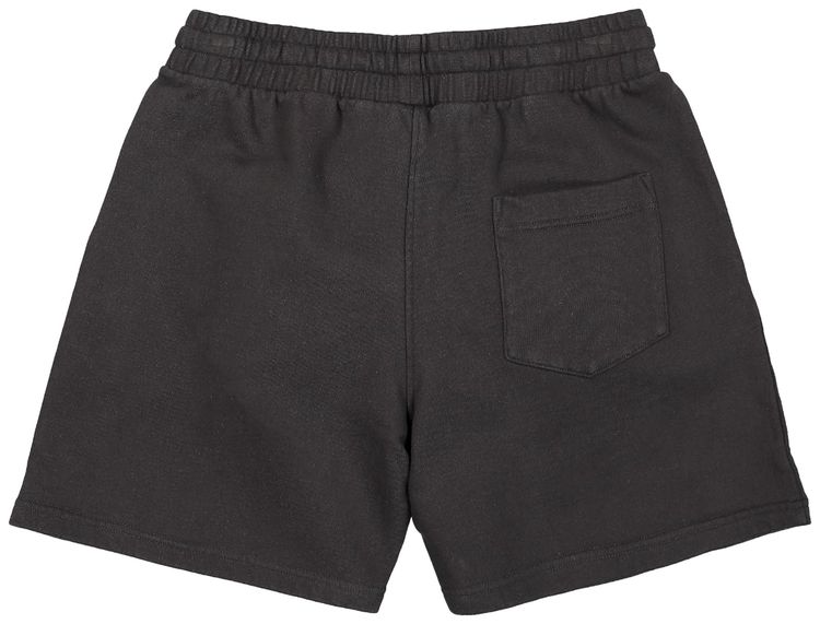 Casablanca Racing Cherub Embroidered Patch Sweat Shorts Black