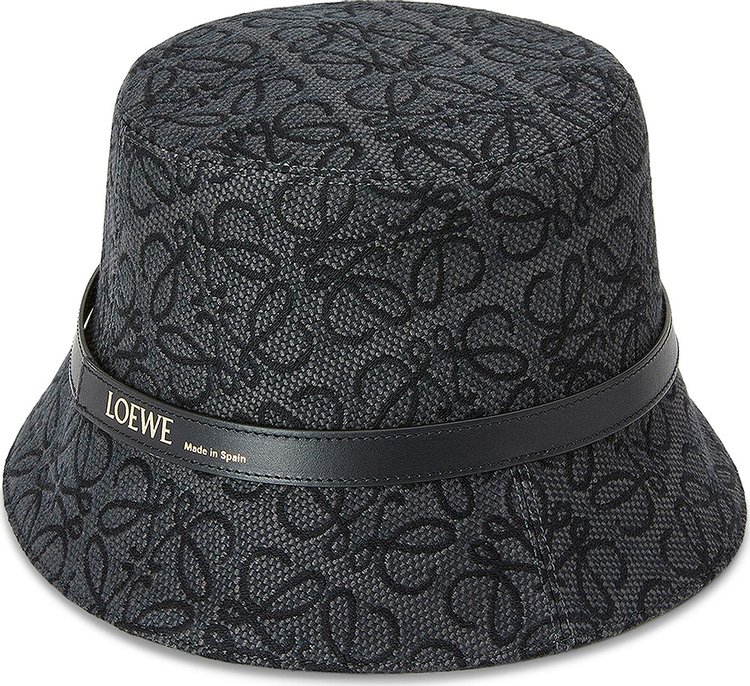 Loewe Anagram Bucket Hat 'Anthracite/Black'