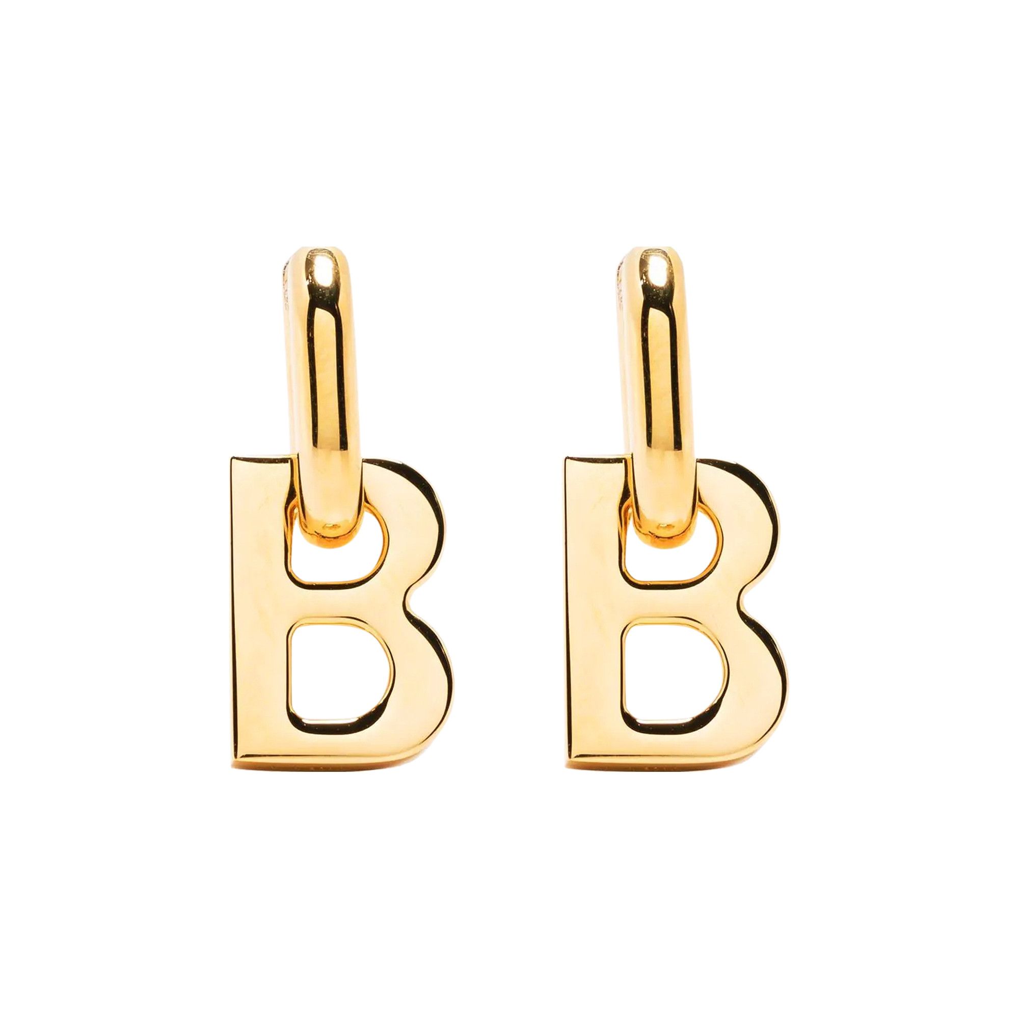 BALENCIAGA ピアス B CHAIN XS EARRINGS 655286 TZ99S Buy Balenciaga B Chain XS Earrings 'Shiny Silver' - 655286