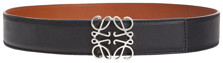 Loewe Anagram Belt 4Cm BlackTanPalladium