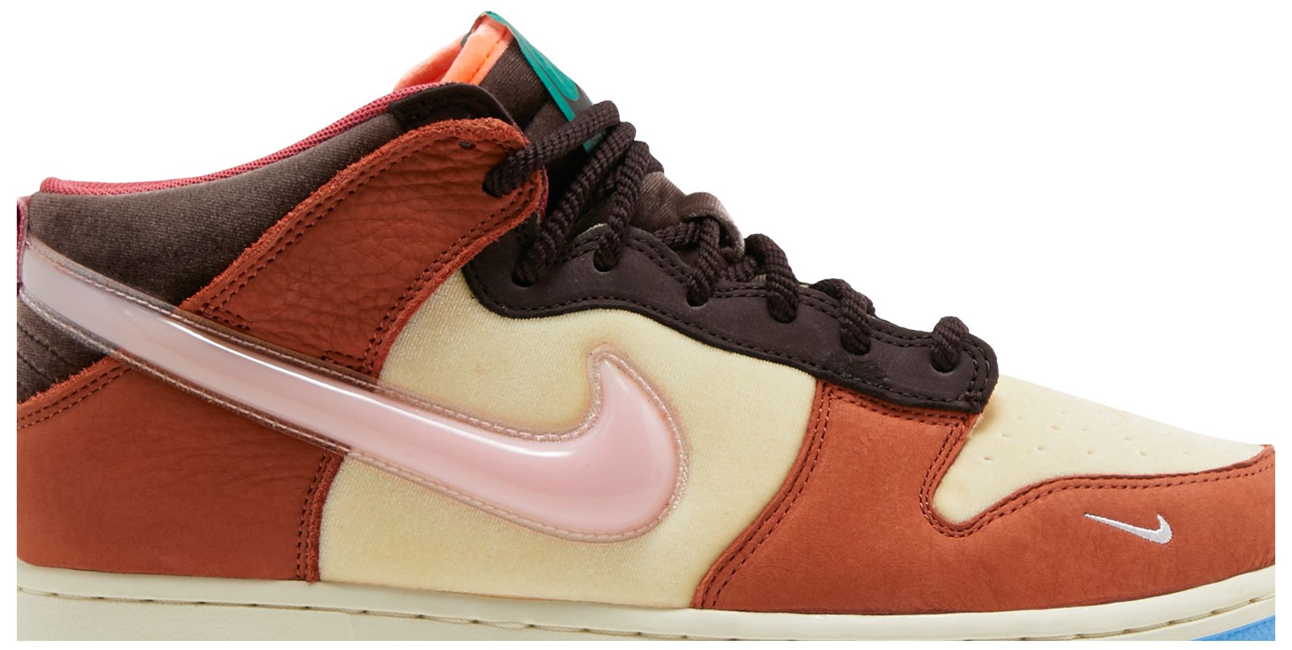 social status dunk mid chocolate milk
