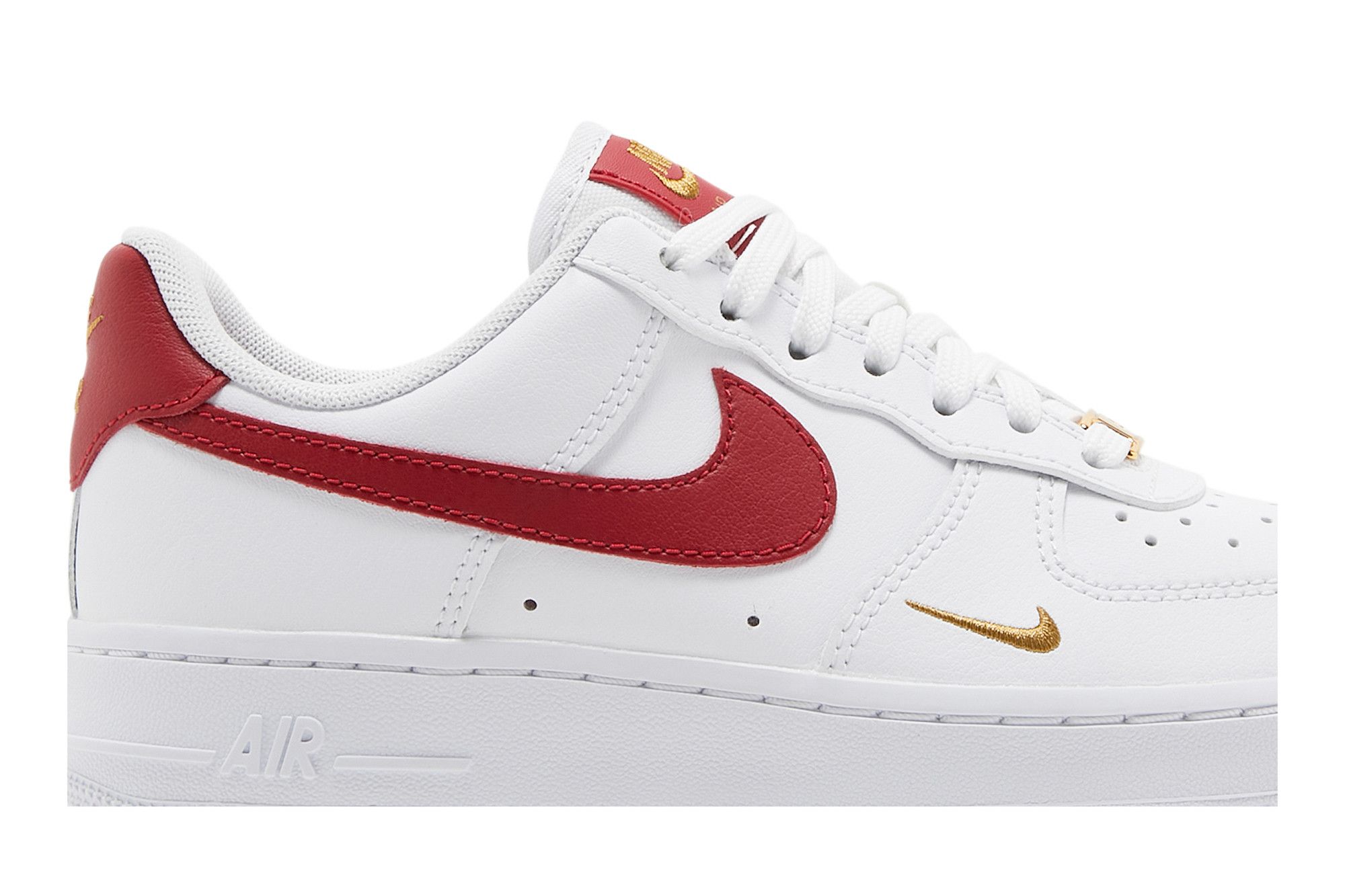 air force 1 white with red bottom