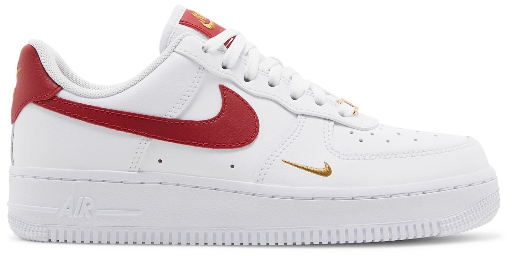 mens white and red air force 1