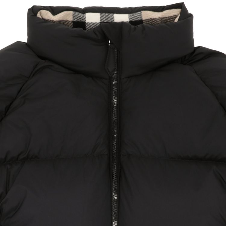 Burberry Alsham Crop Down Puffer Jacket Black