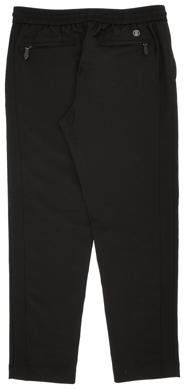 Burberry Straight Leg Wool Sweatpants Black