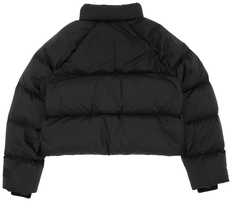 Burberry Alsham Crop Down Puffer Jacket Black