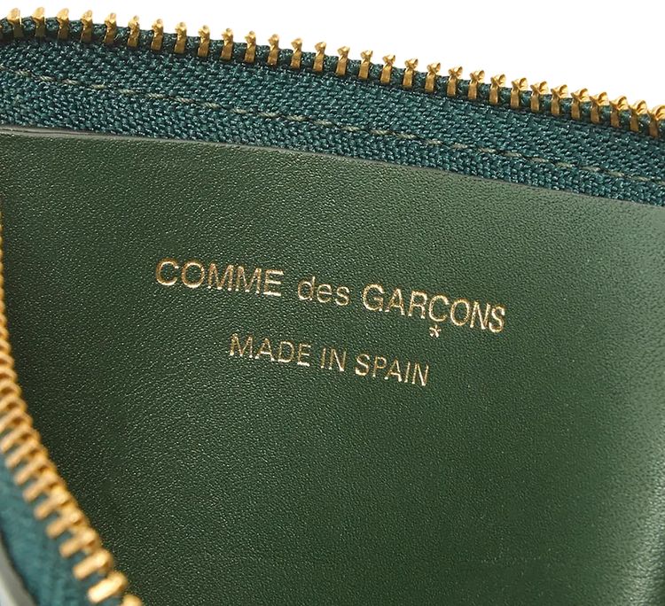 Comme des Garcons Classic Leather Line Wallet Bottle Green