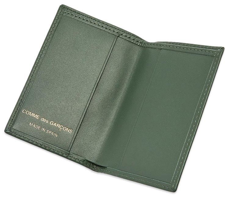 Comme des Garcons Classic Leather Line Wallet Bottle Green