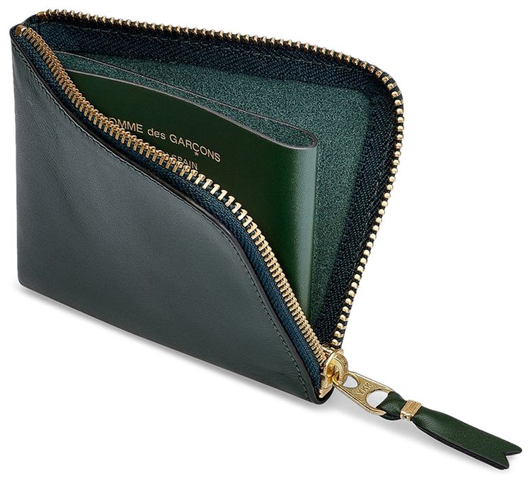 Comme des Garcons Classic Leather Line Wallet Bottle Green
