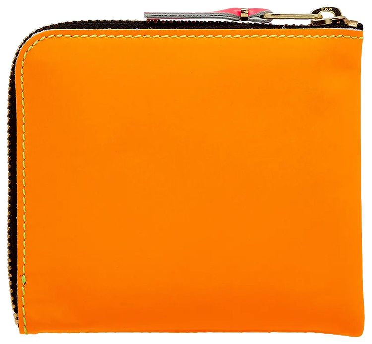 Comme des Garcons Super Fluo Leather Line Wallet YellowOrange