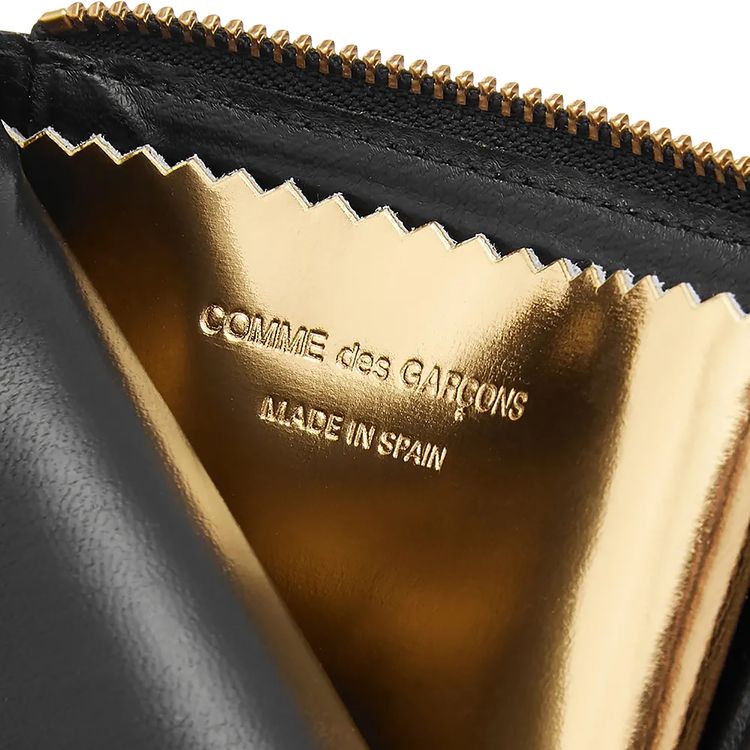Comme des Garcons Mirror Inside Wallet BlackGold
