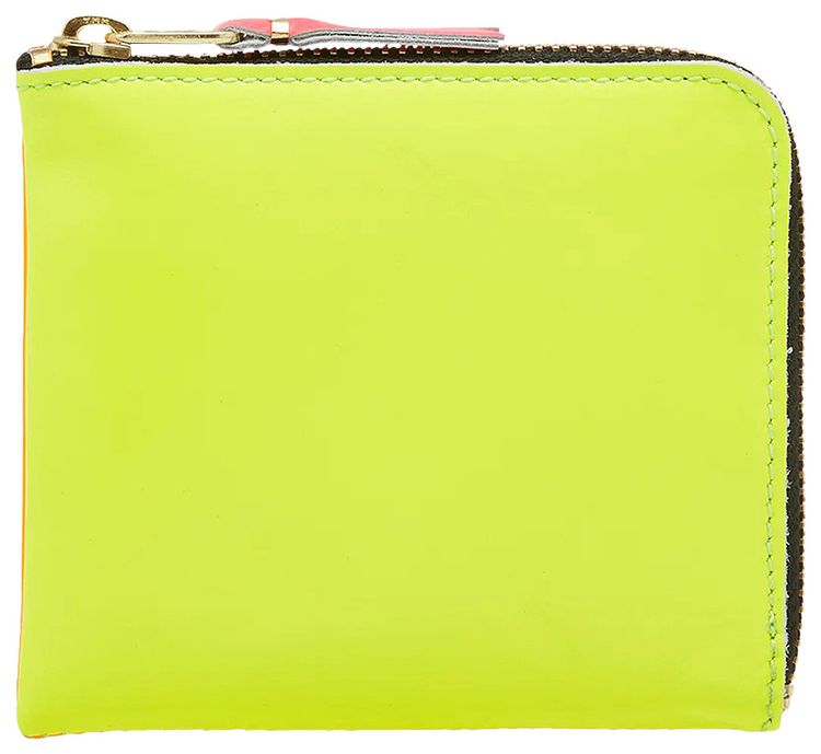 Comme des Garcons Super Fluo Leather Line Wallet YellowOrange