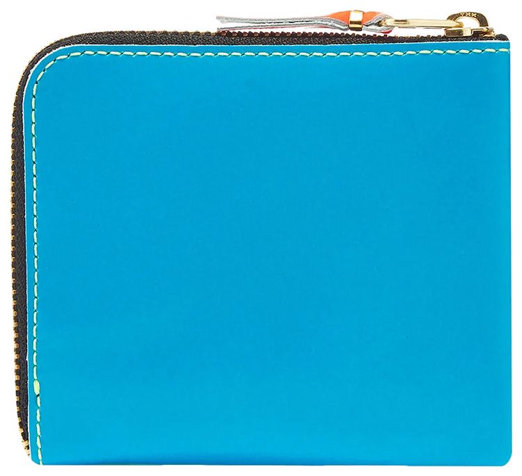 Comme des Garcons Super Fluo Leather Line Wallet GreenOrange