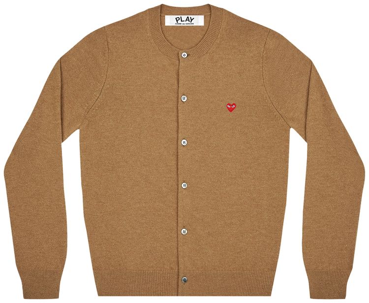 Comme des Garcons PLAY Cardigan Brown