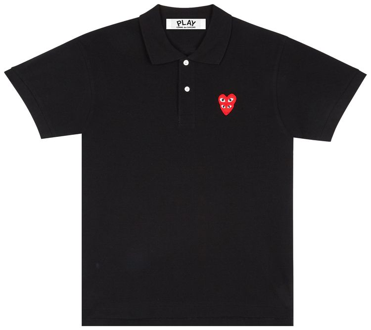 Comme des Garcons PLAY Polo Black