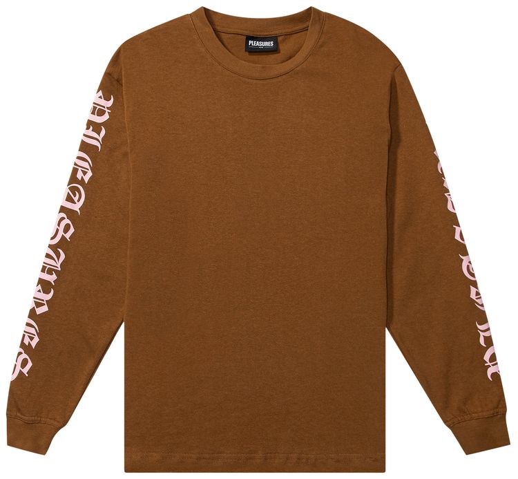Pleasures Old E Heavyweight Long Sleeve Brown