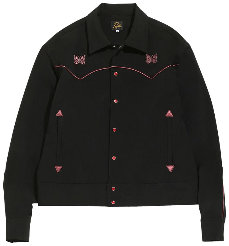 Buy Needles Piping Cowboy Jacket 'Black' JO169 BLAC GOAT