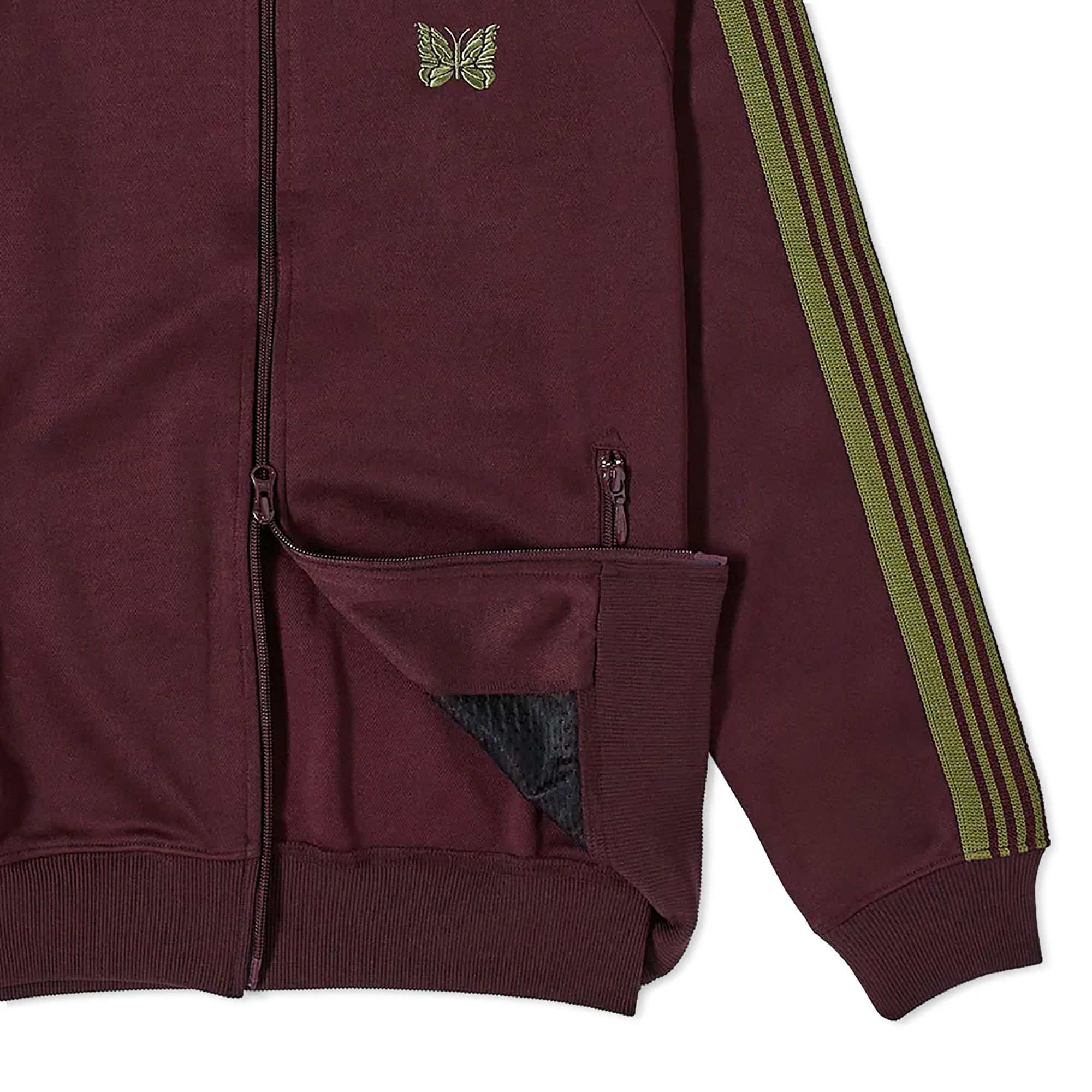 Buy Needles Poly Smooth Track Jacket 'Maroon' - JO221 MARO | GOAT