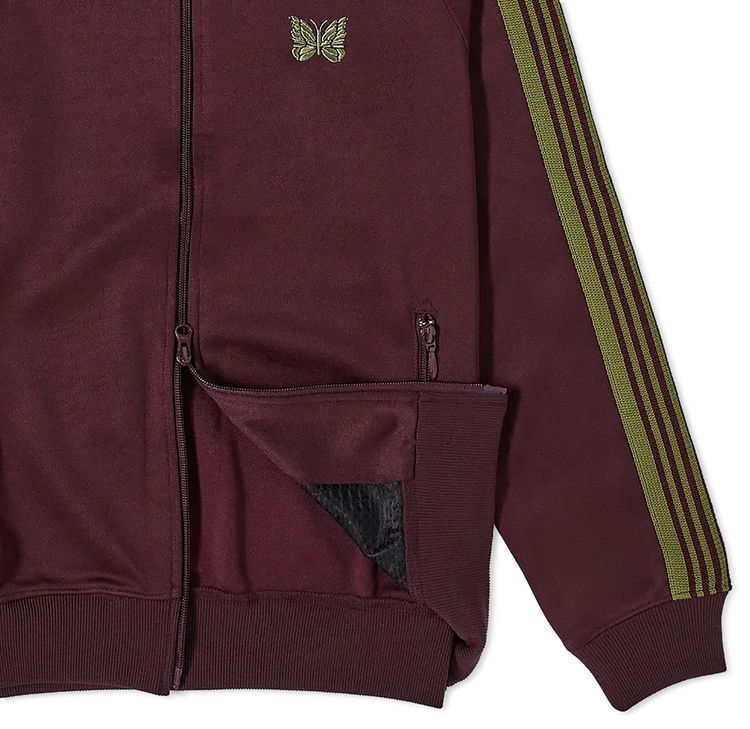 Needles Poly Smooth Track Jacket Maroon