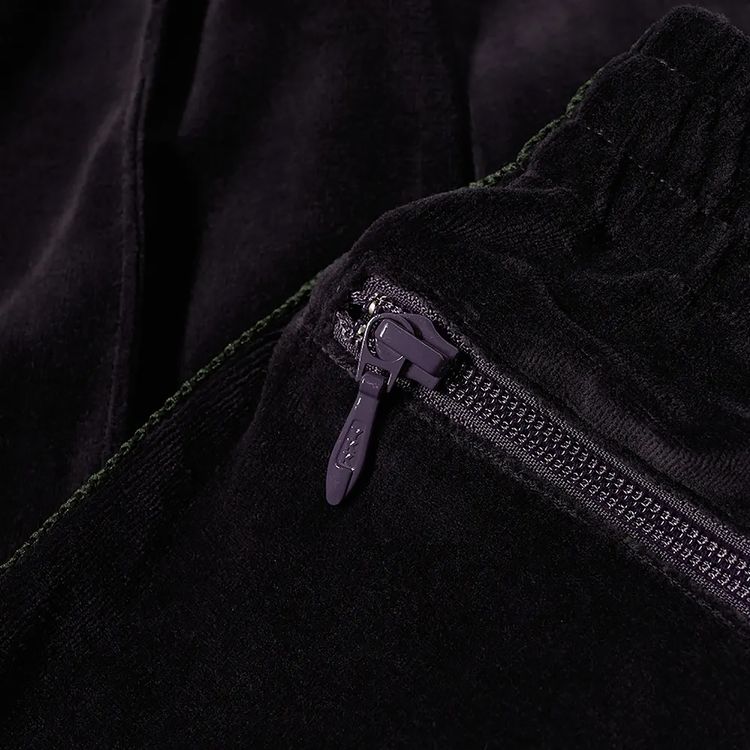 Needles Narrow Velour Track Pant Eggplant