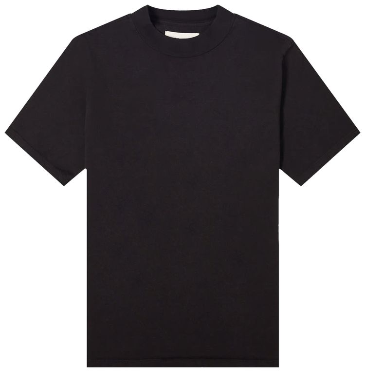 Les Tien Mock Neck Tee Jet Black
