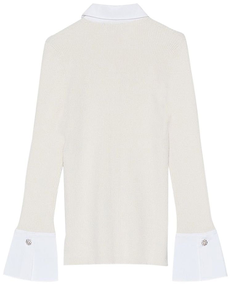 GANNI Melange Knit Vanilla