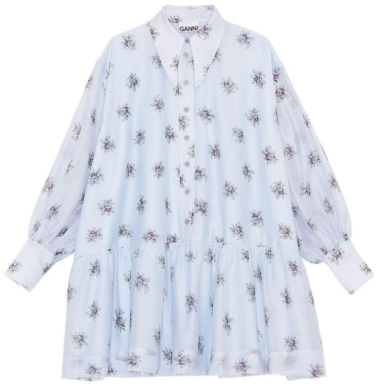 GANNI Organza Dress Heather