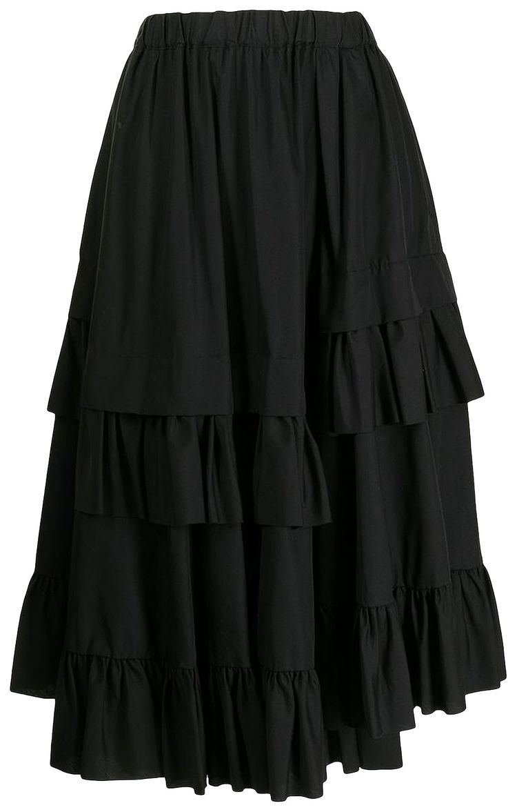 Comme des Garcons Ruffle Skirt Black