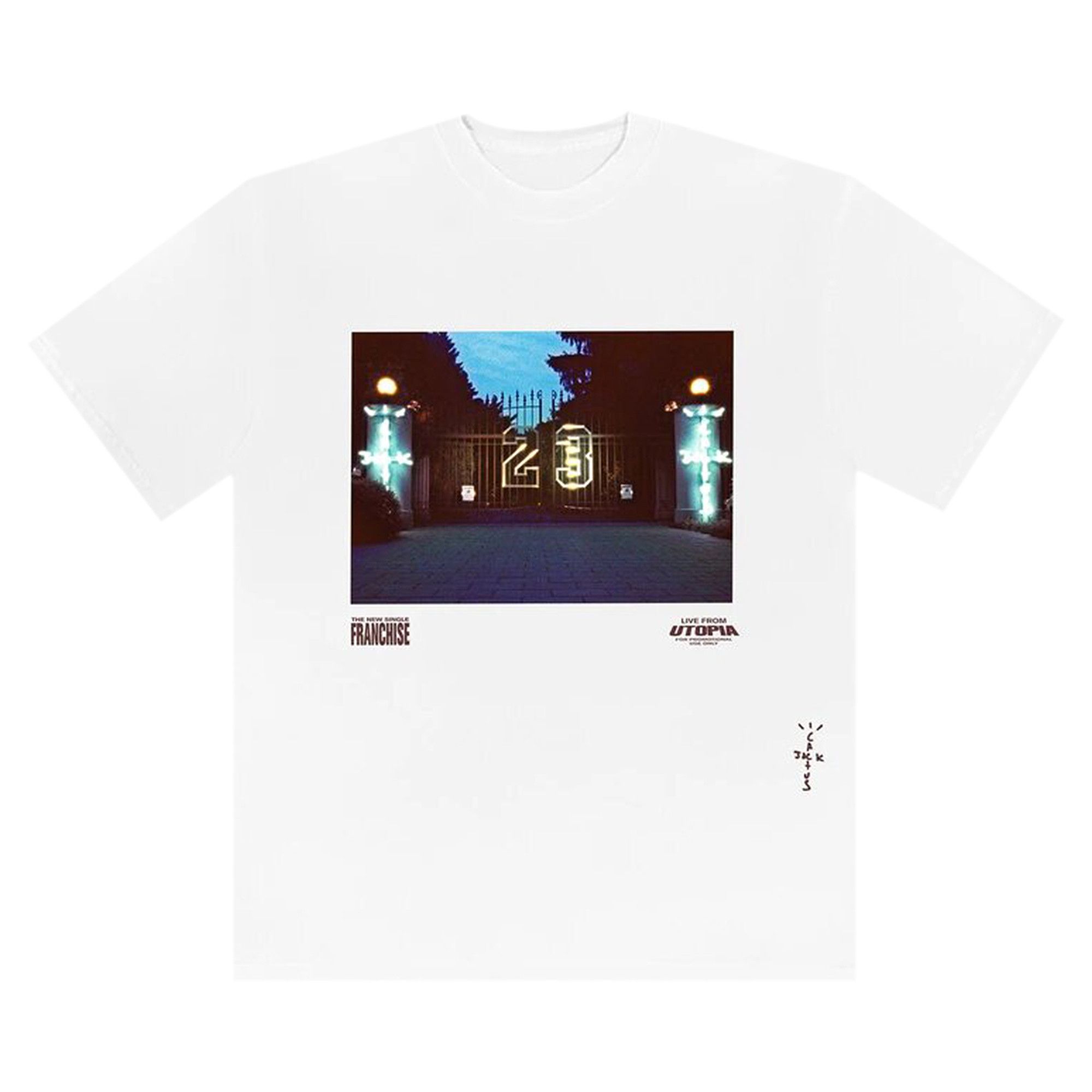 Travis Scott Gates T-Shirt 'White 