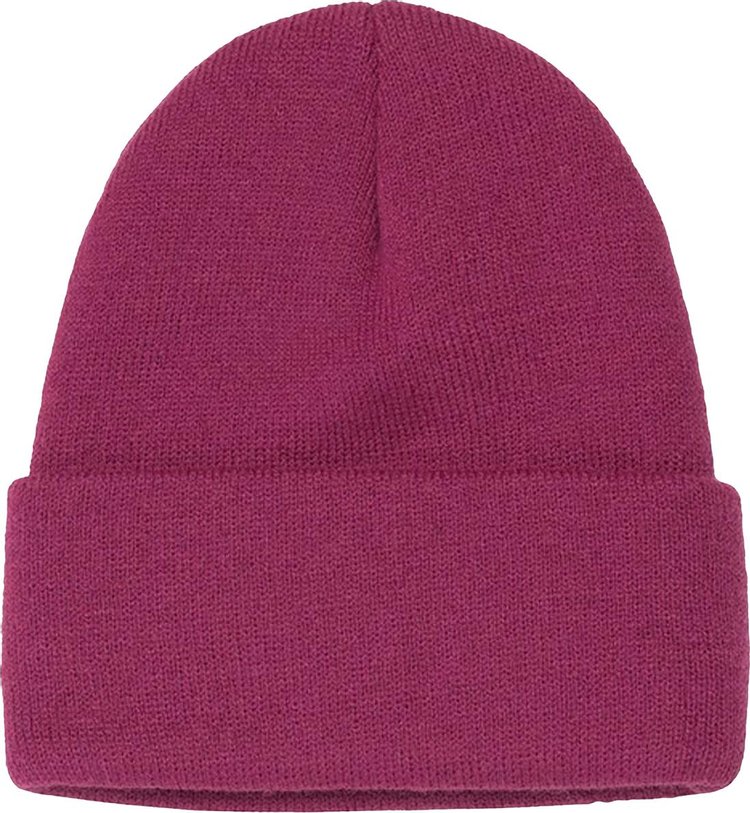 Stussy Stock Cuff Beanie Plum