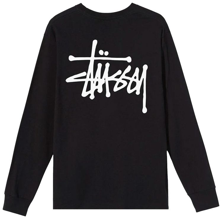 Stussy Basic Long Sleeve Tee Black