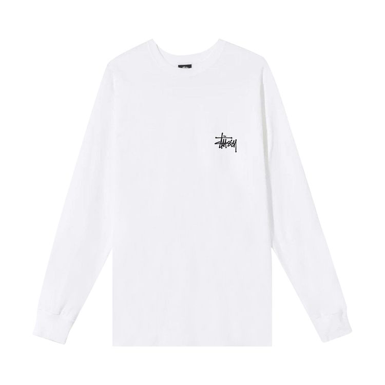 Stussy Basic Long Sleeve Tee White