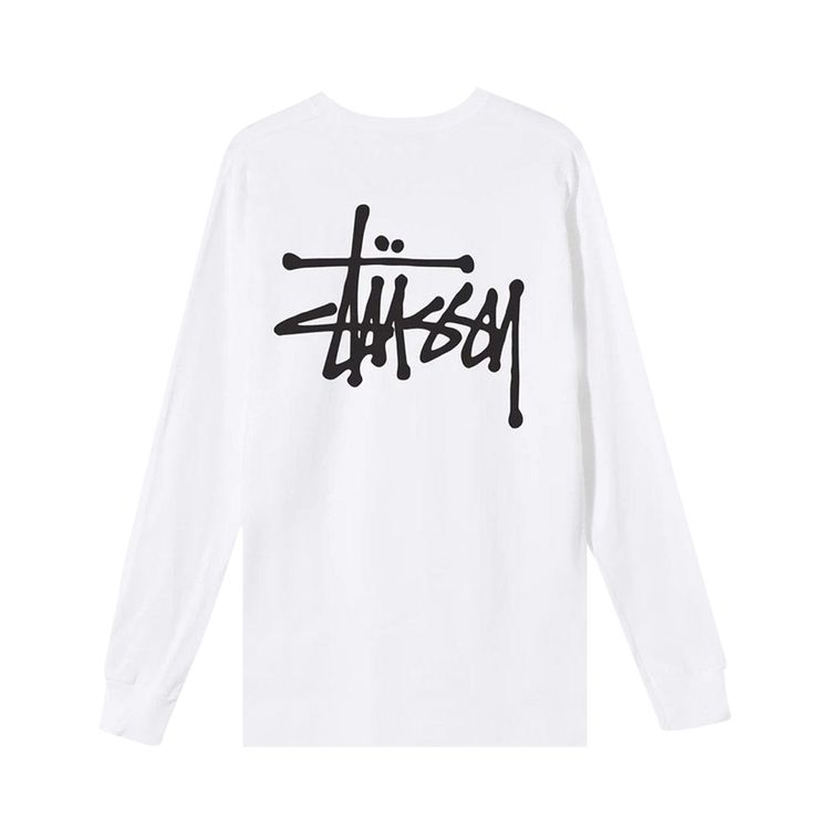 Stussy Basic Long Sleeve Tee White
