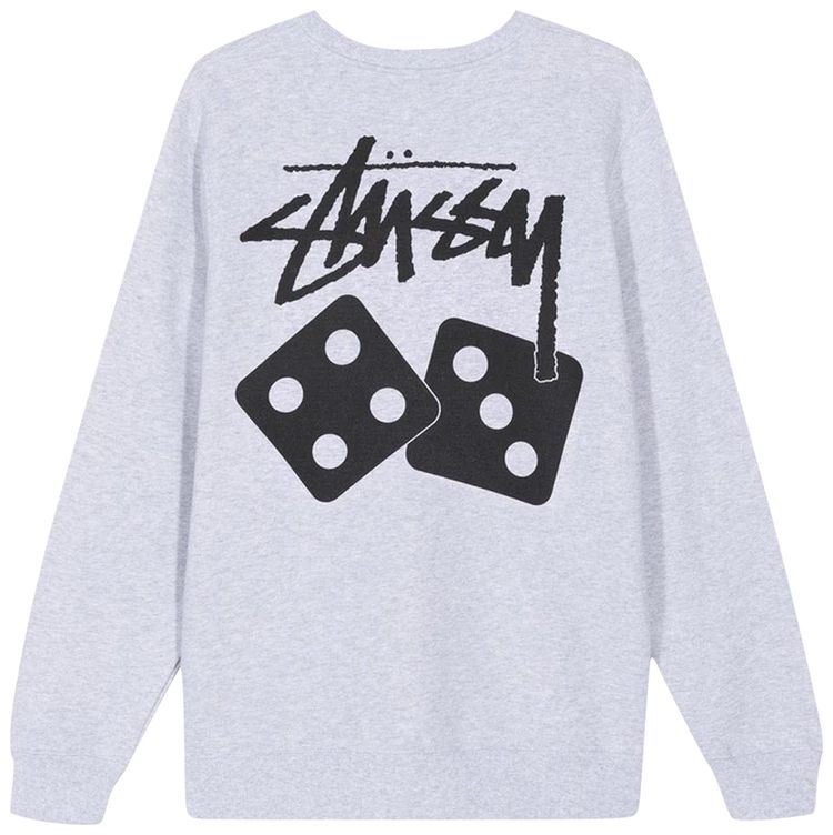 Stussy Dice Crew Ash Heather