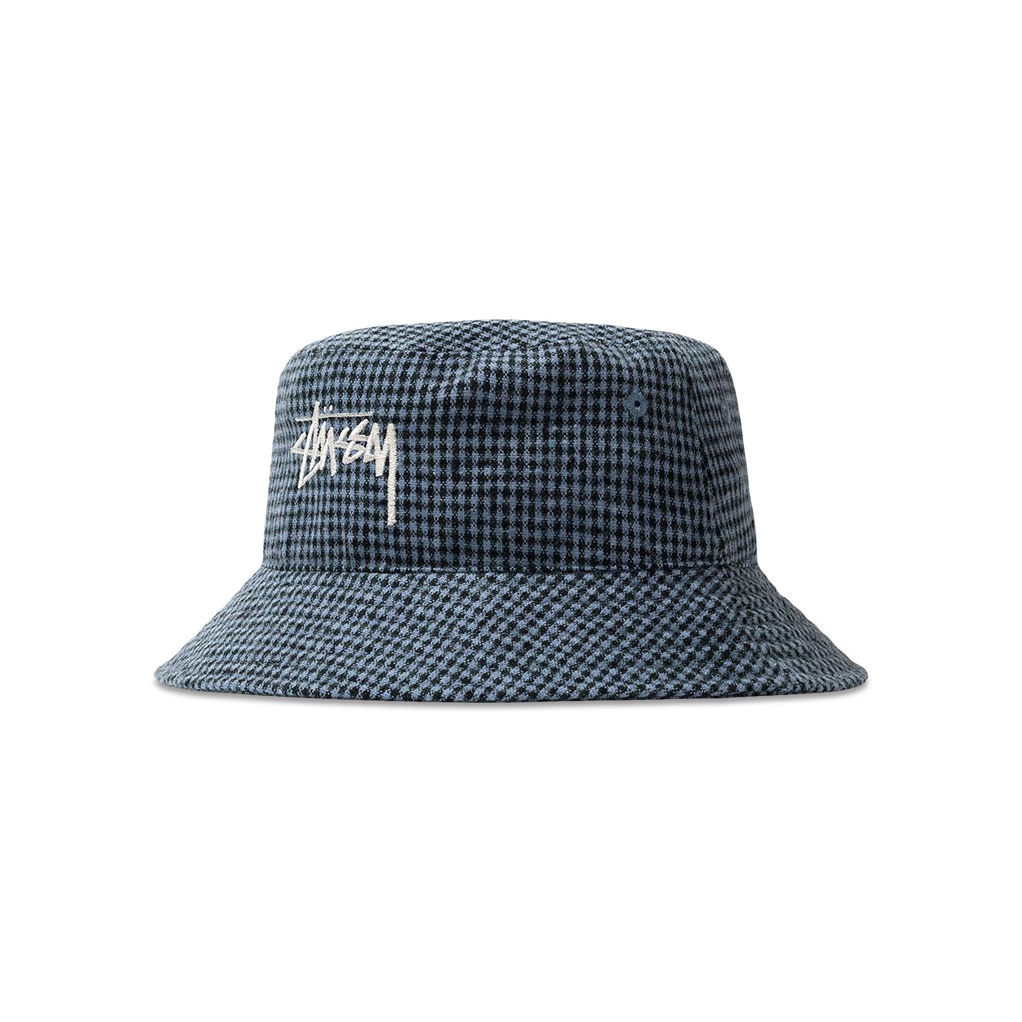Stussy Wool Check Big Stock Bucket 