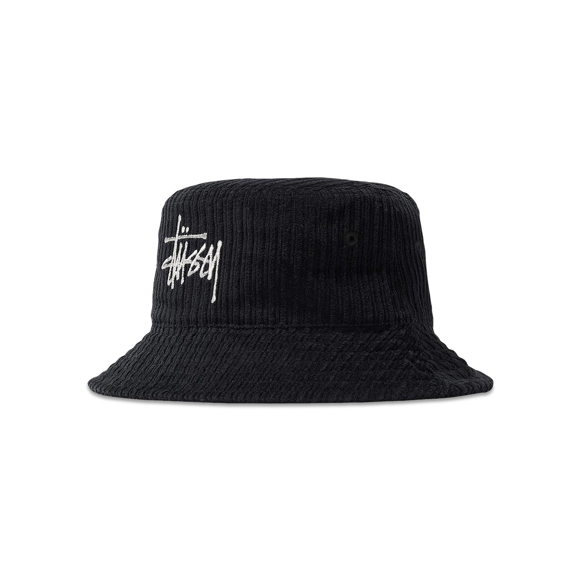 Buy Stussy Corduroy Big Basic Bucket Hat Black 1321051 BLAC GOAT