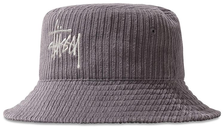 Stussy Corduroy Big Basic Bucket Hat Lavender