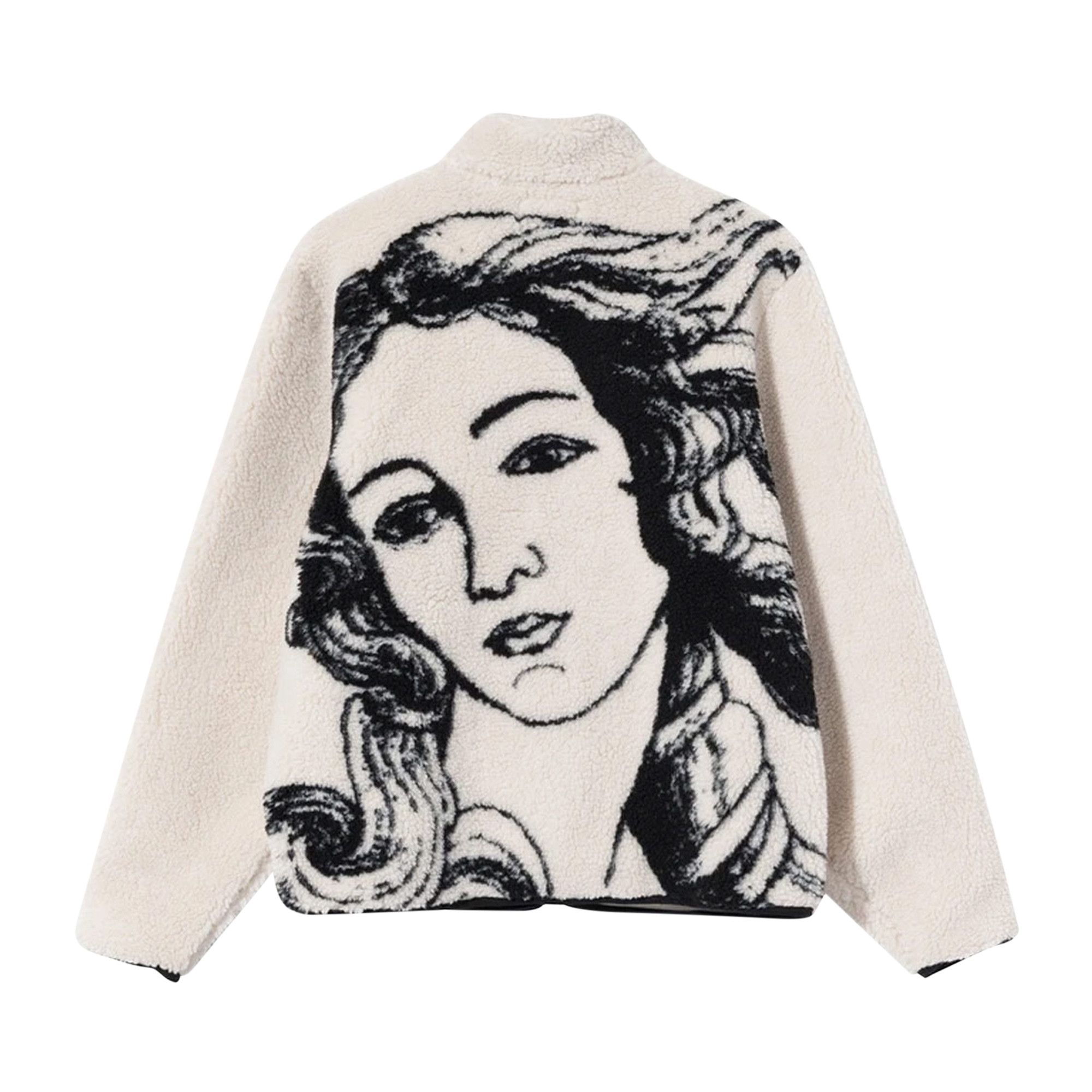 Buy Stussy Venus Jacquard Sherpa Jacket 'Natural' - 118437 Buy Stussy Venus Jacquard Sherpa Jacket 'Natural' - 118437