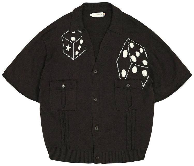 Honor The Gift Dice Cardigan Black
